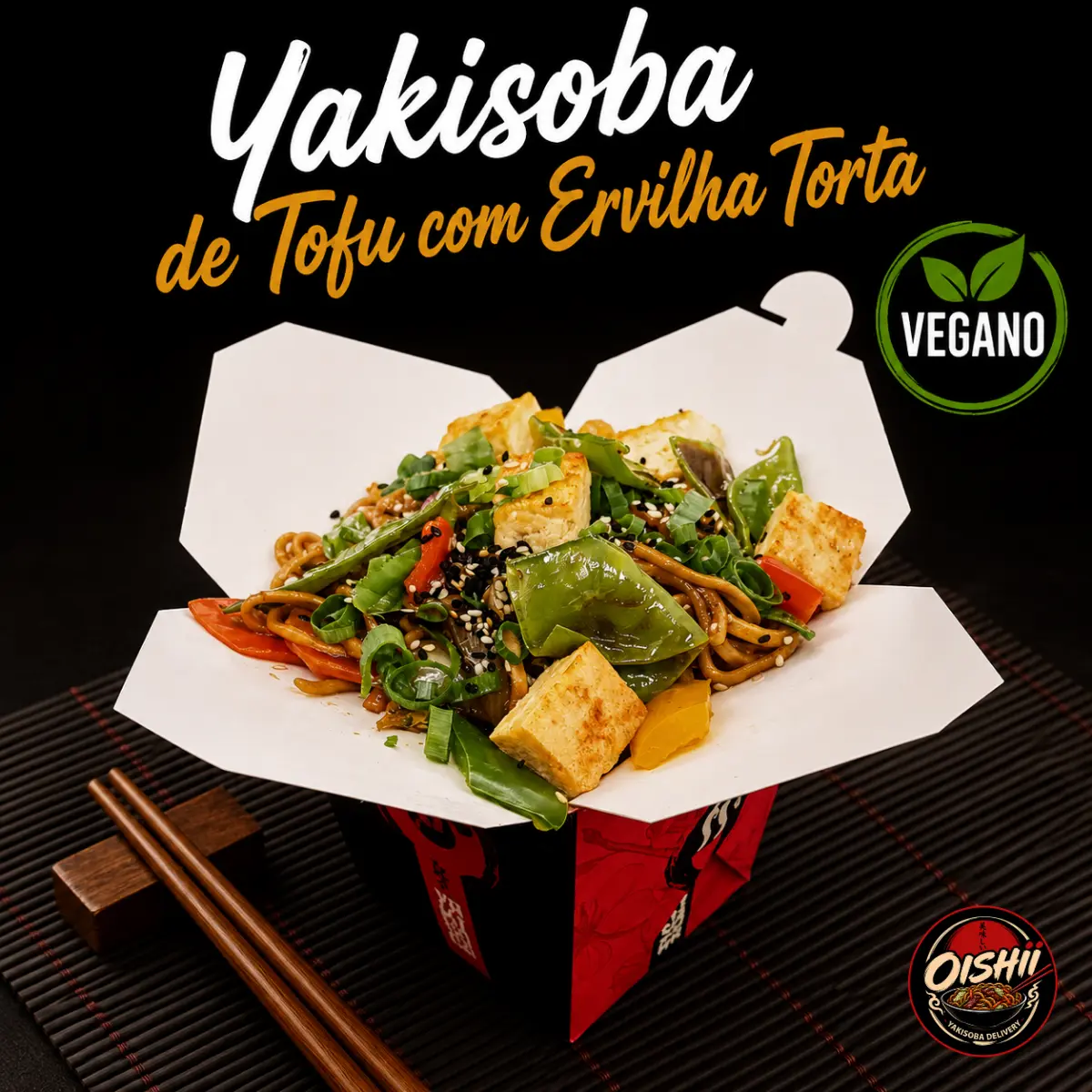 Yakisoba de Tofu com Ervilha Torta